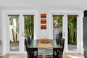 Indoor dining table if you choose to eat inside.