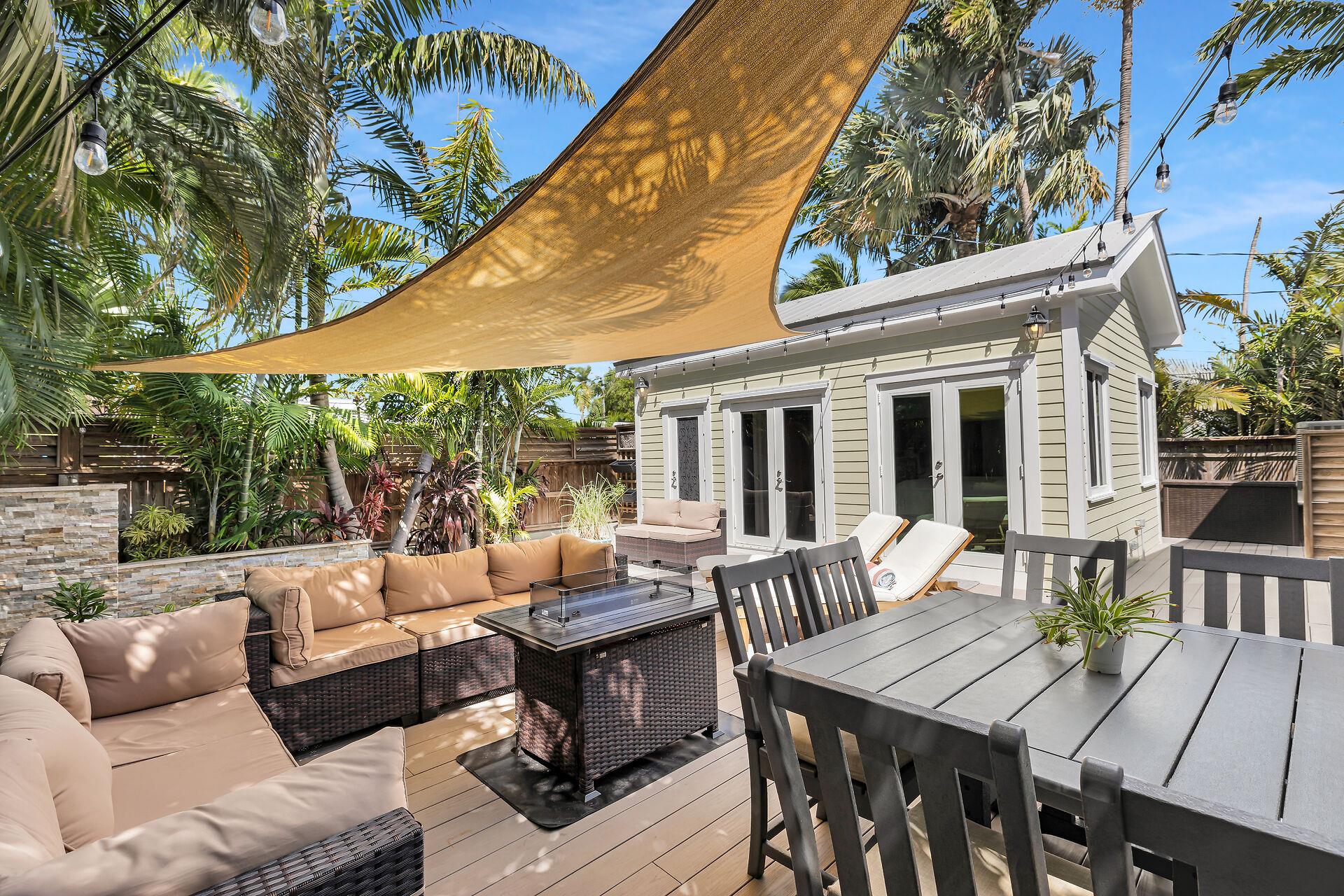 Fire pit included for your enjoyment