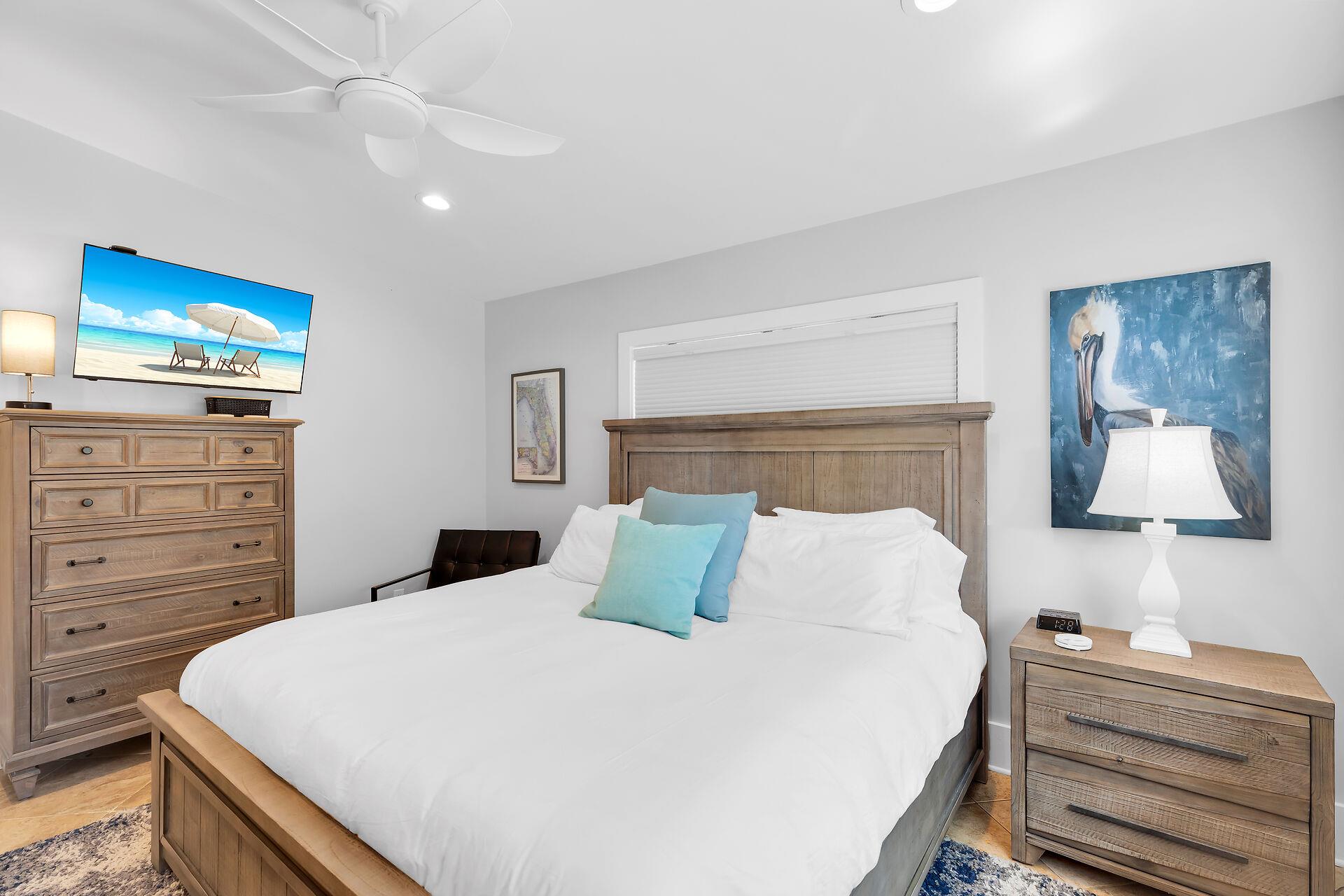 Imagine resting in this king guest bedroom