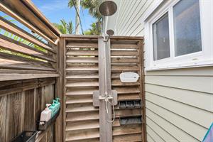 Key West living always includes an outdoor shower