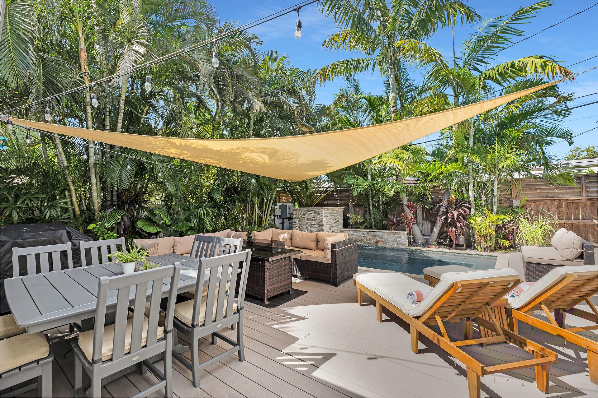 A gas grill and a Blackstone are available for you