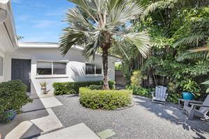 Private courtyard and entrance to Blue Haven