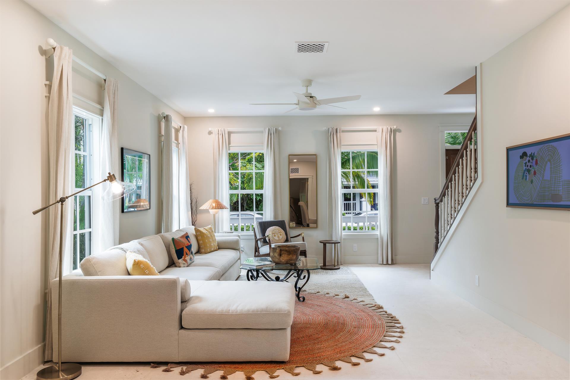 Roomy living area with plenty of natural light.