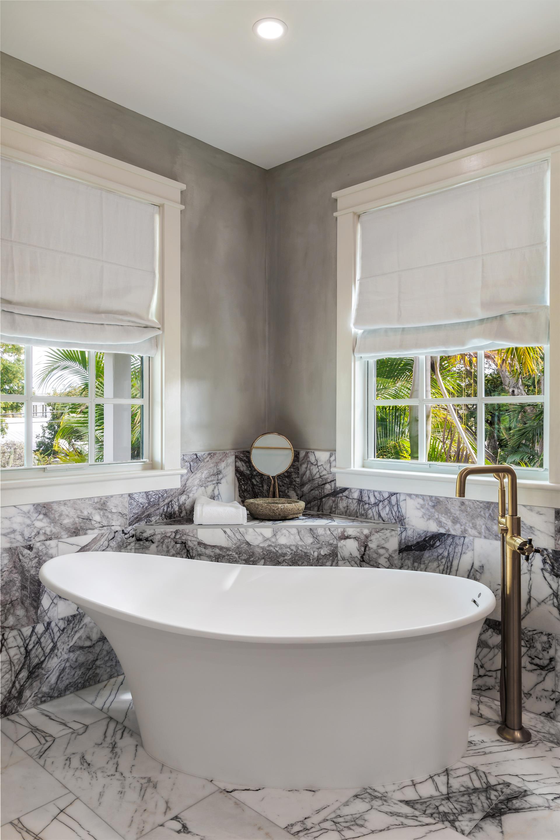 Your worries will melt away in this soaking tub