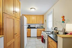 Plenty of cabinets for storage.