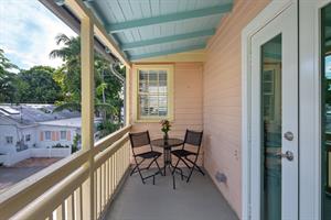 One of two private balconies at Poinciana Treetop.
