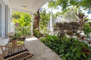 The front porch is a great spot to kick back  enjoy the breeze