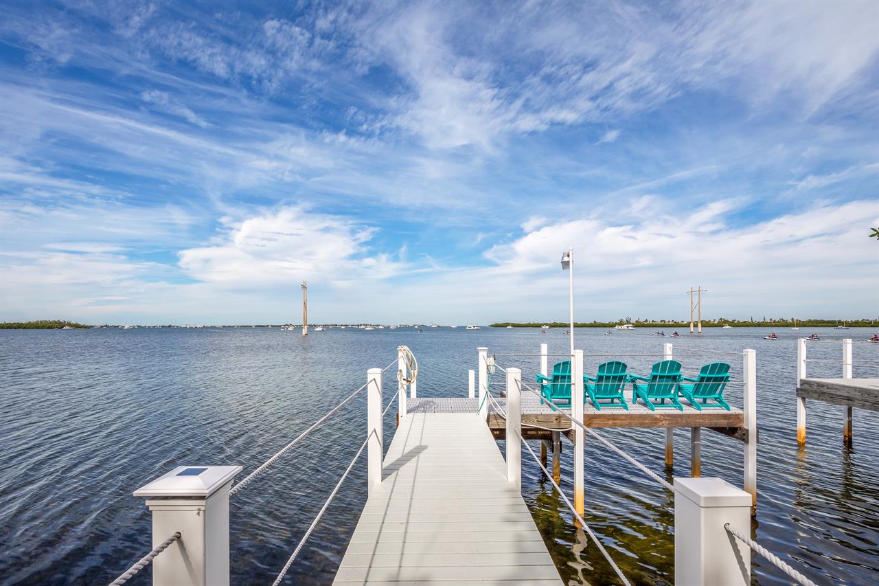 Private dock with seating to soak in the view