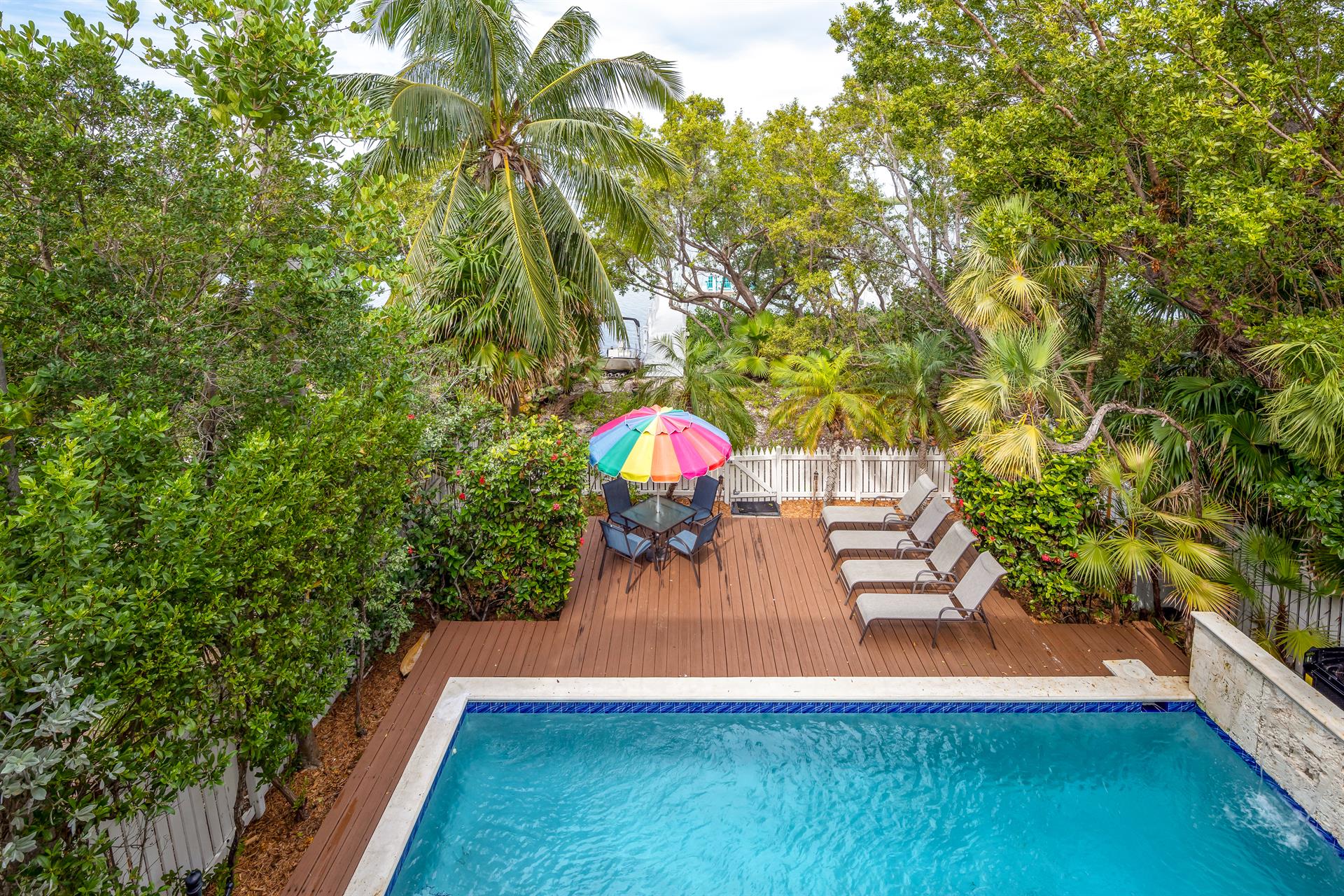 What a view from the rear balcony