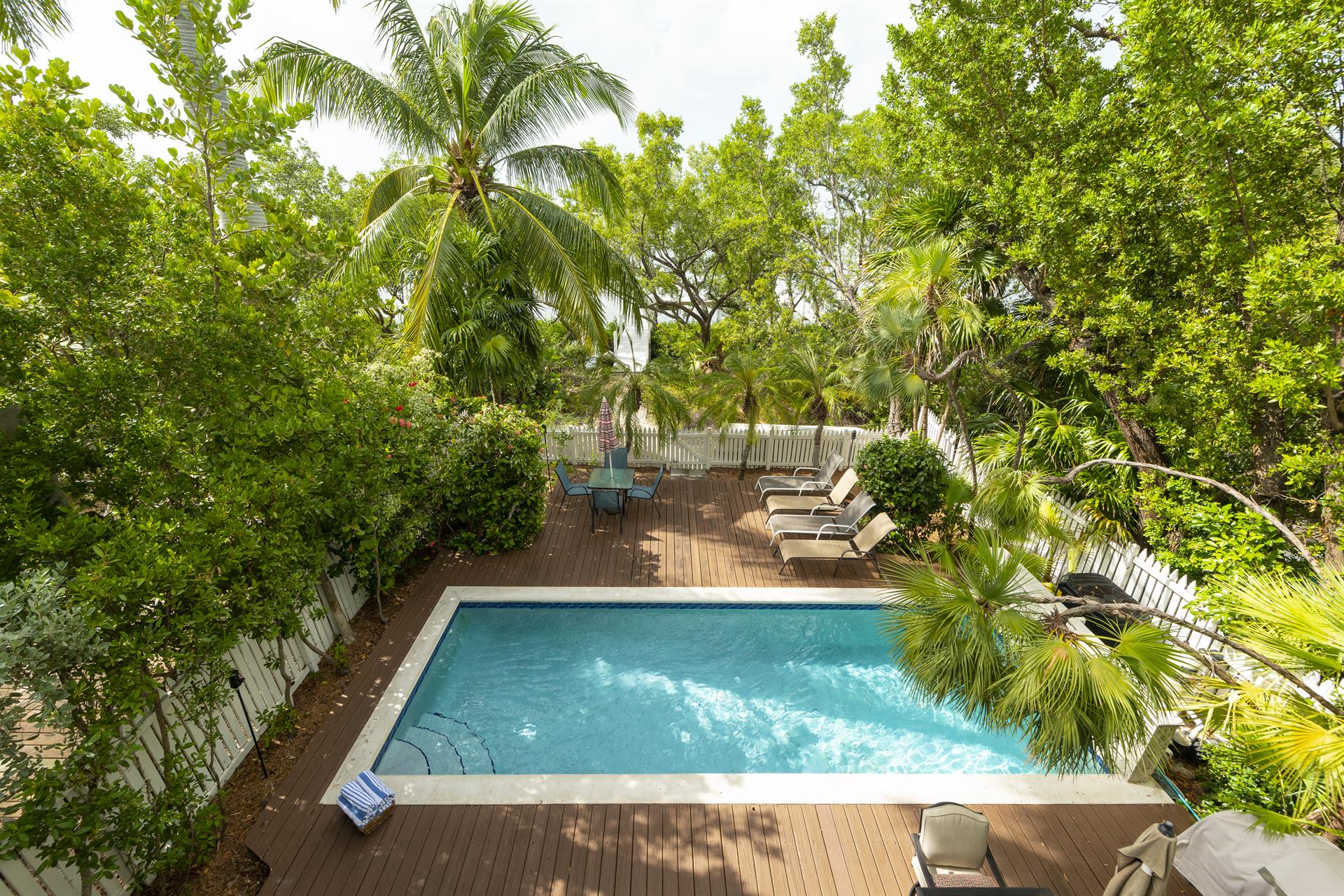 A spacious and private backyard escape