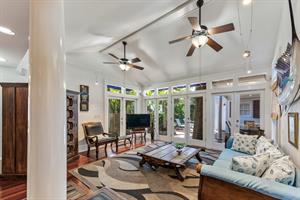 The living room exudes Island Life