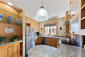Prepare meals or snacks in this wellequipped kitchen.