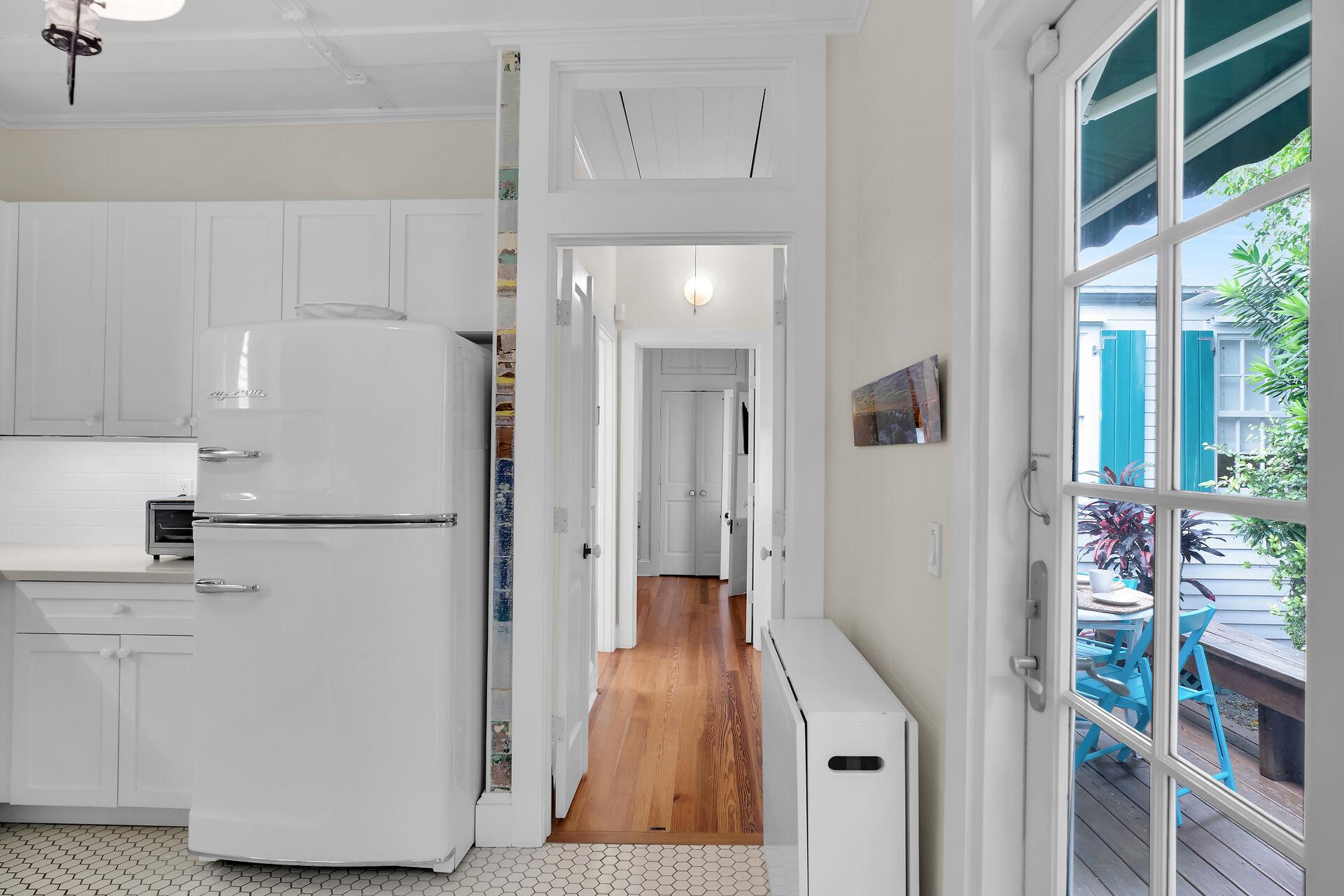 Fold out table for dining indoors