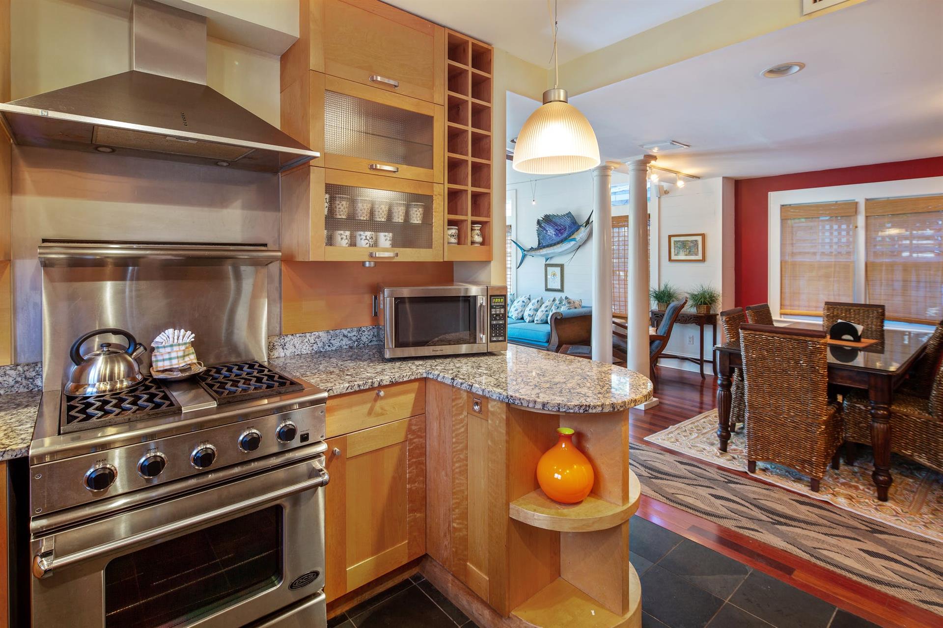 Convenient dining area adjacent to the kitchen.