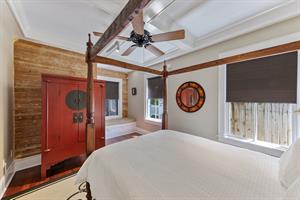 Armoire storage and charming window seat