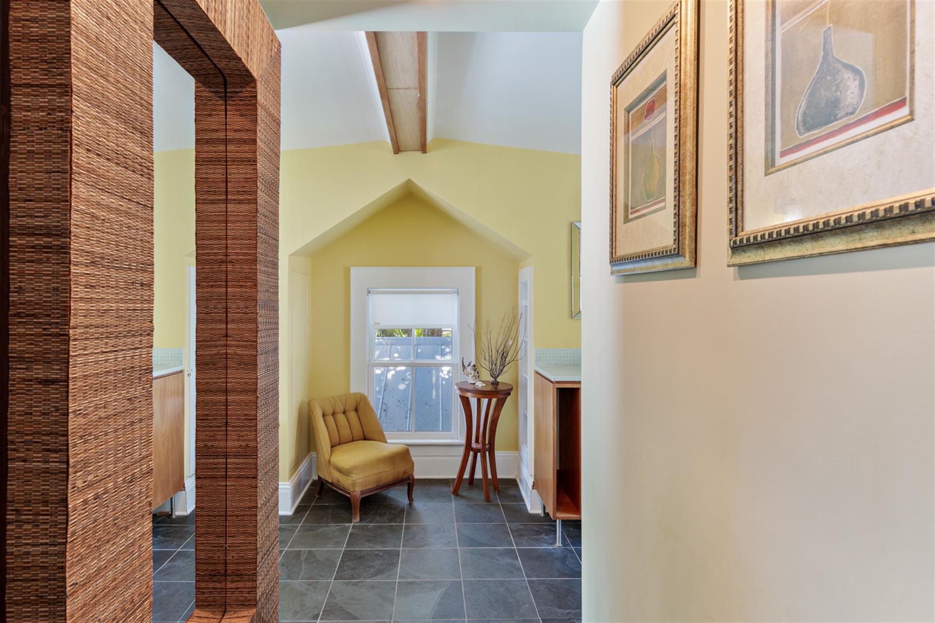 Entrance to primary bedrooms ensuite bathroom.