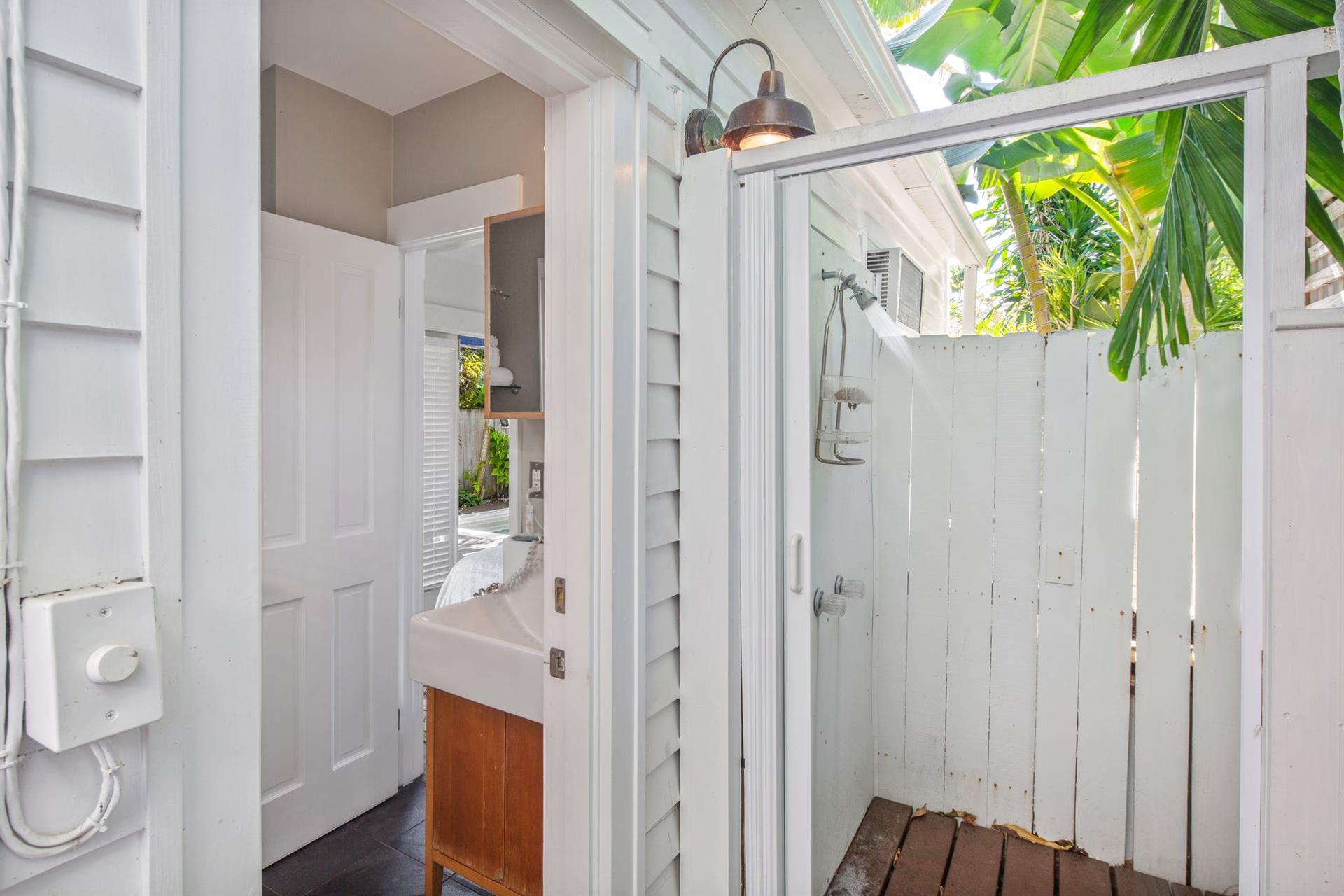 Outdoor shower  A Key West must