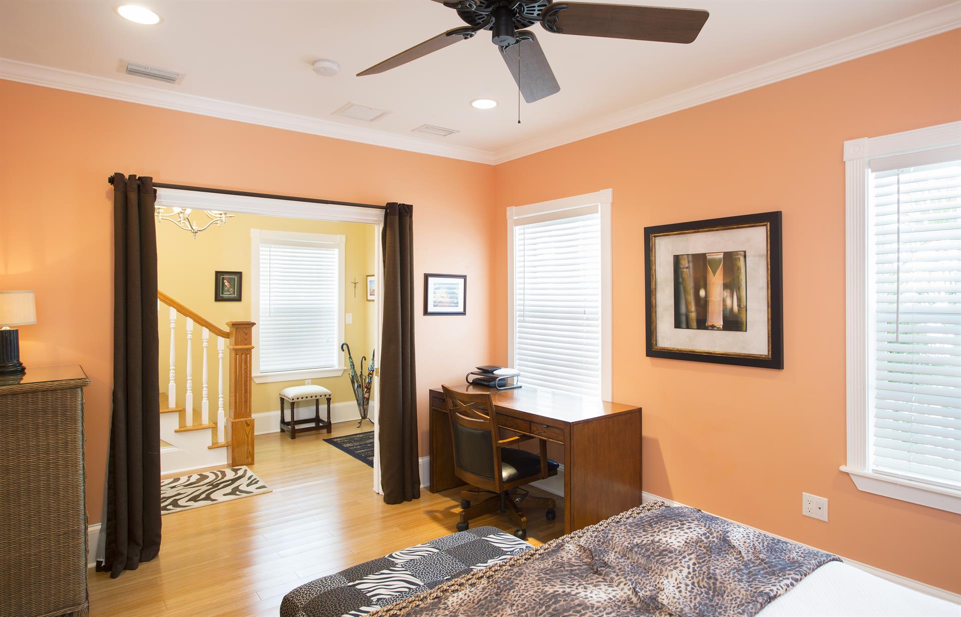 Desk for working or schooling from home.