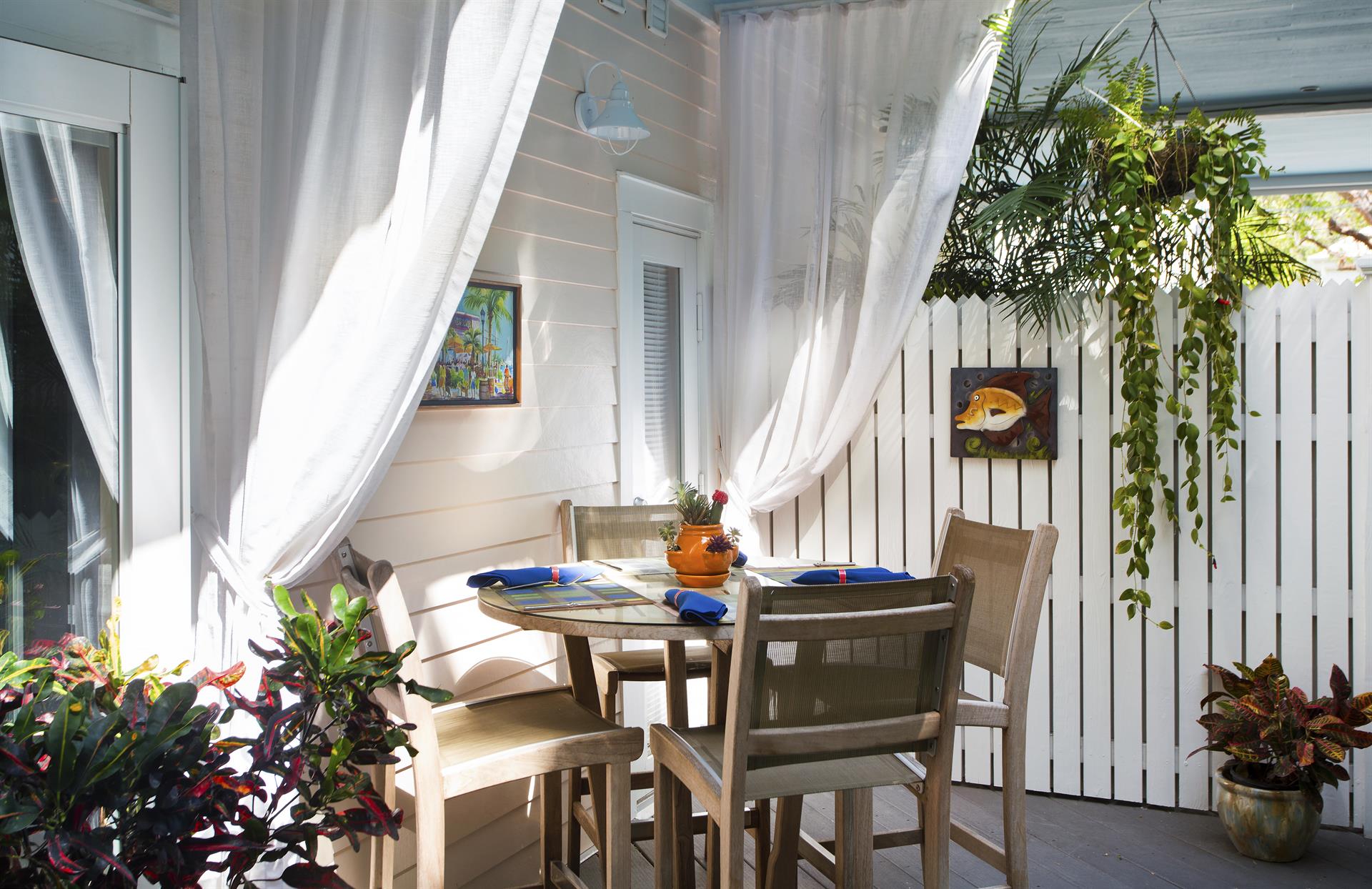 Outdoor dining is part of the Key West life