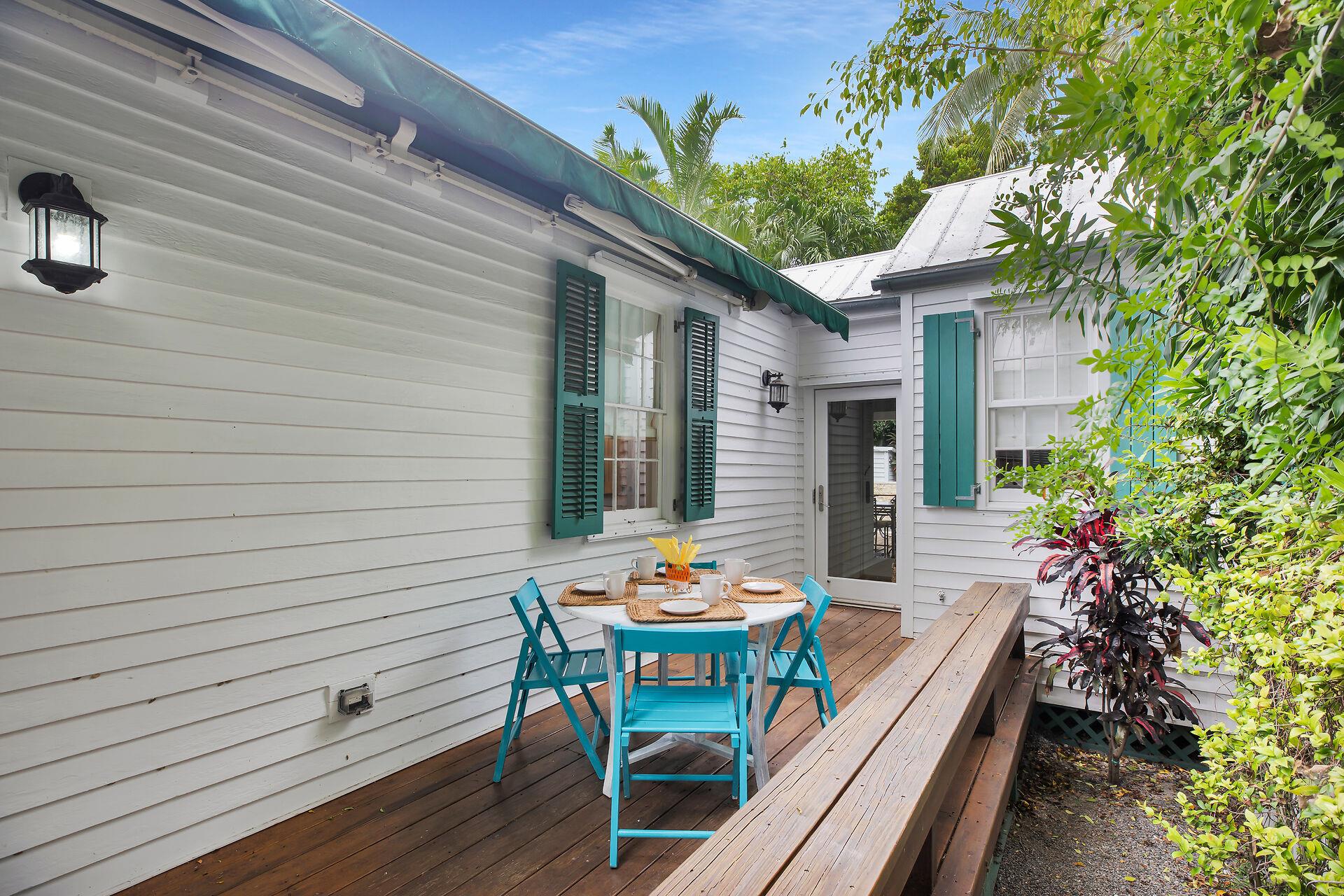 Retractable awning if you want more sun