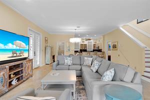 Spacious open concept living area