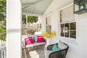 Simple and bright, youll love sitting here watching Key West.