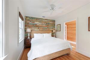 Enjoy this comfy king bed.