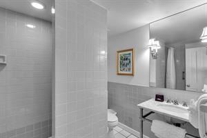 First floor guest bath with walkin shower