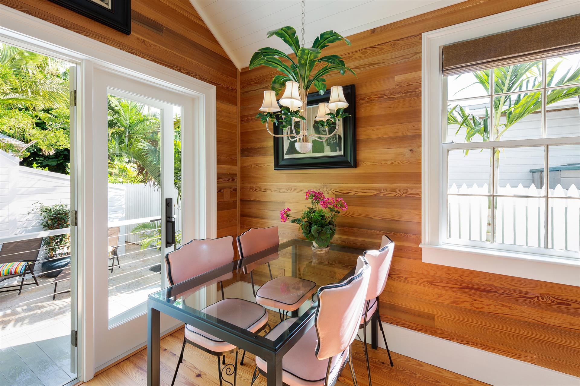 Enjoy your eatin kitchen with a view of the backyard.