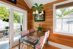 Enjoy your eatin kitchen with a view of the backyard.