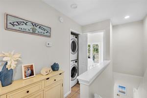 Second floor washer and dryer for your convenience