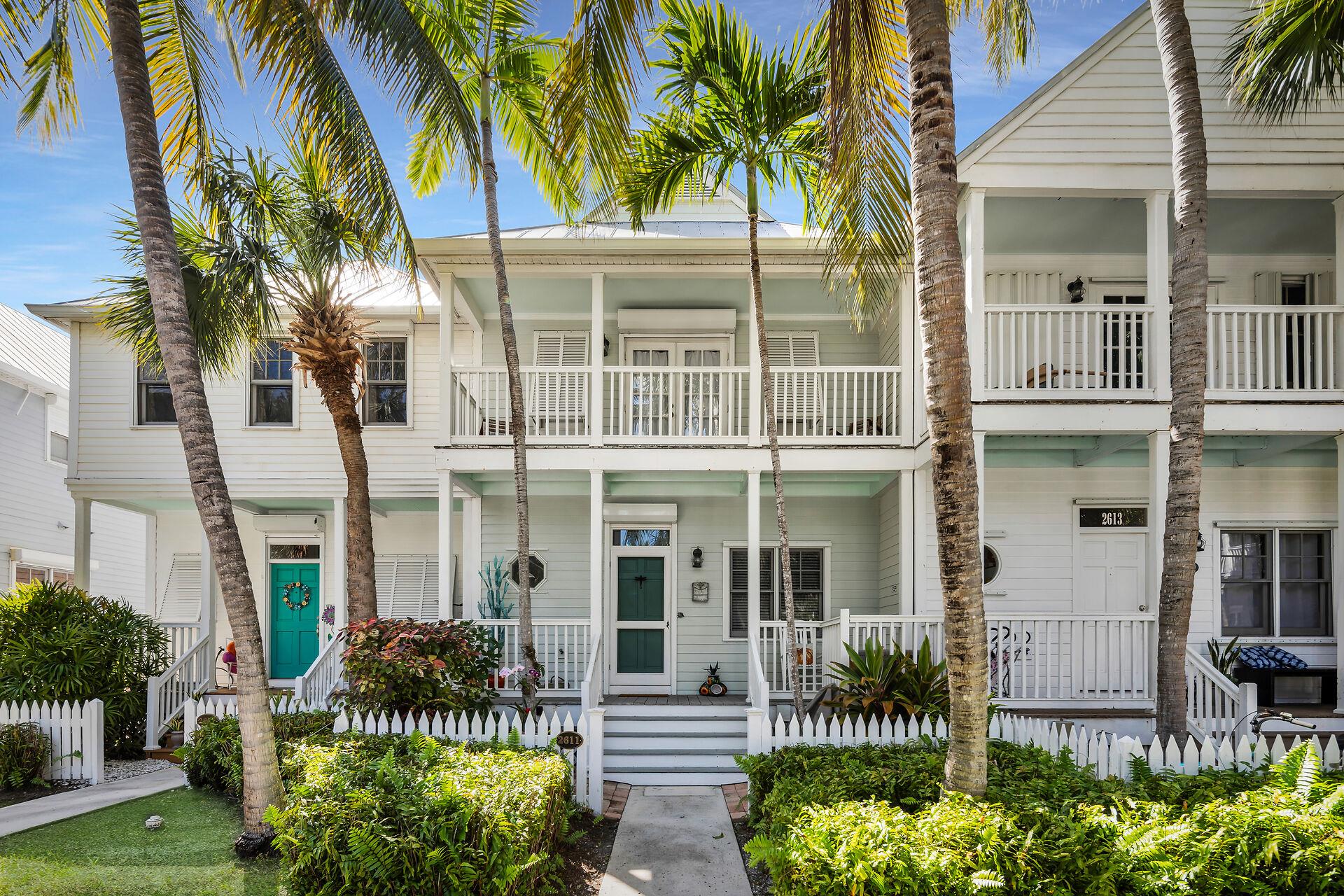 Great front porch for morning coffee