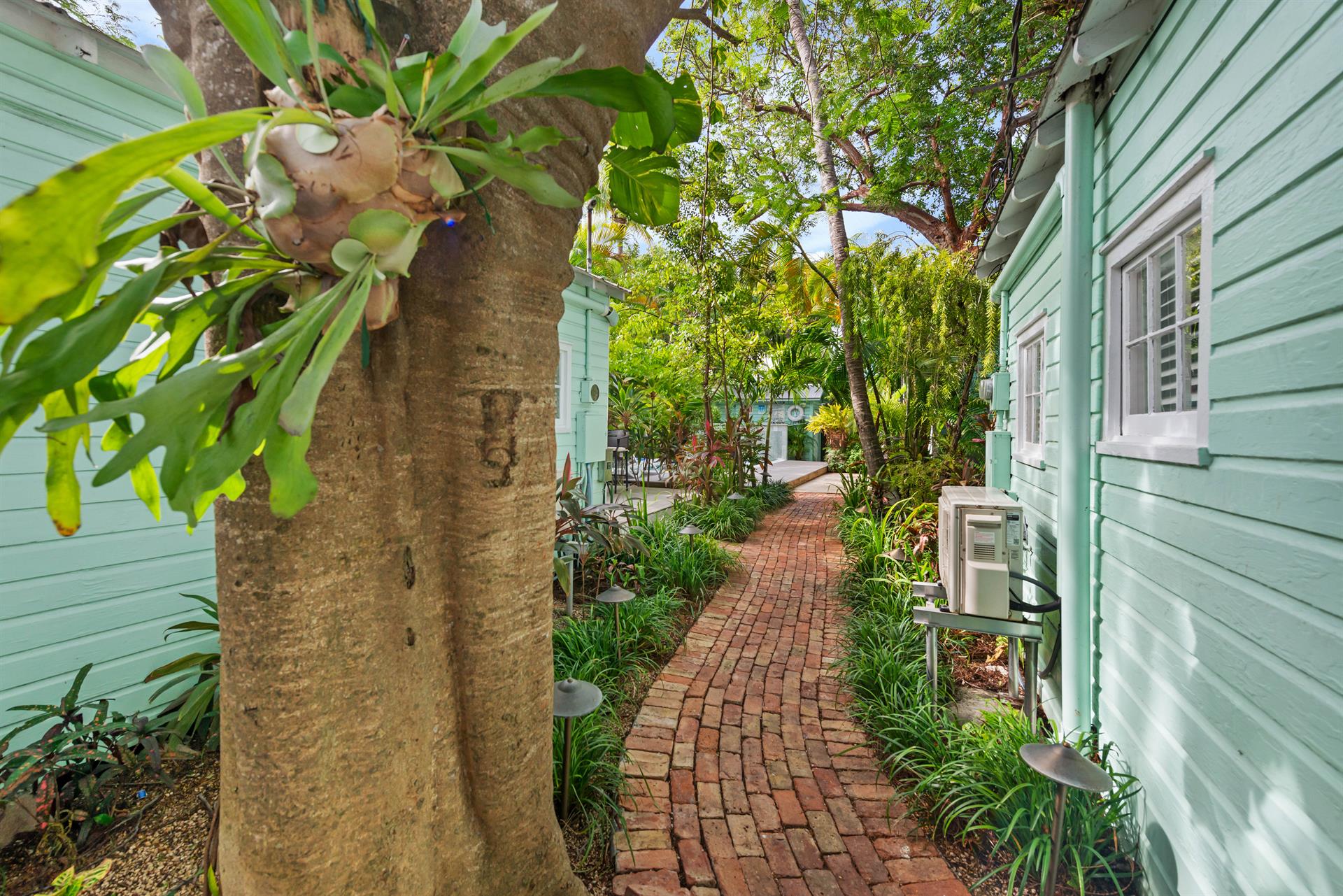 Follow the brick path to your retreat