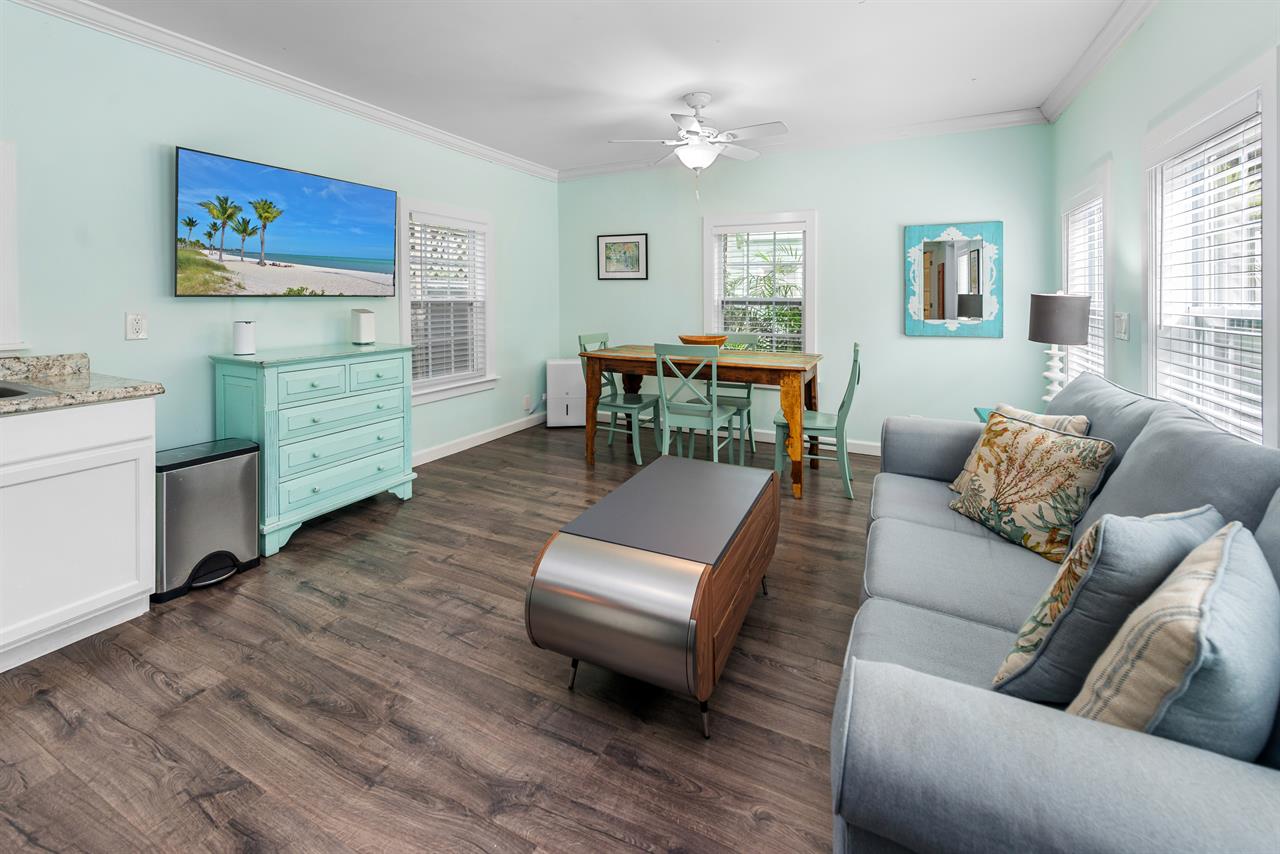 Open concept livingdining space