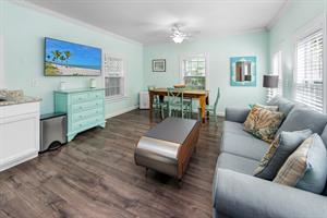 Open concept livingdining space