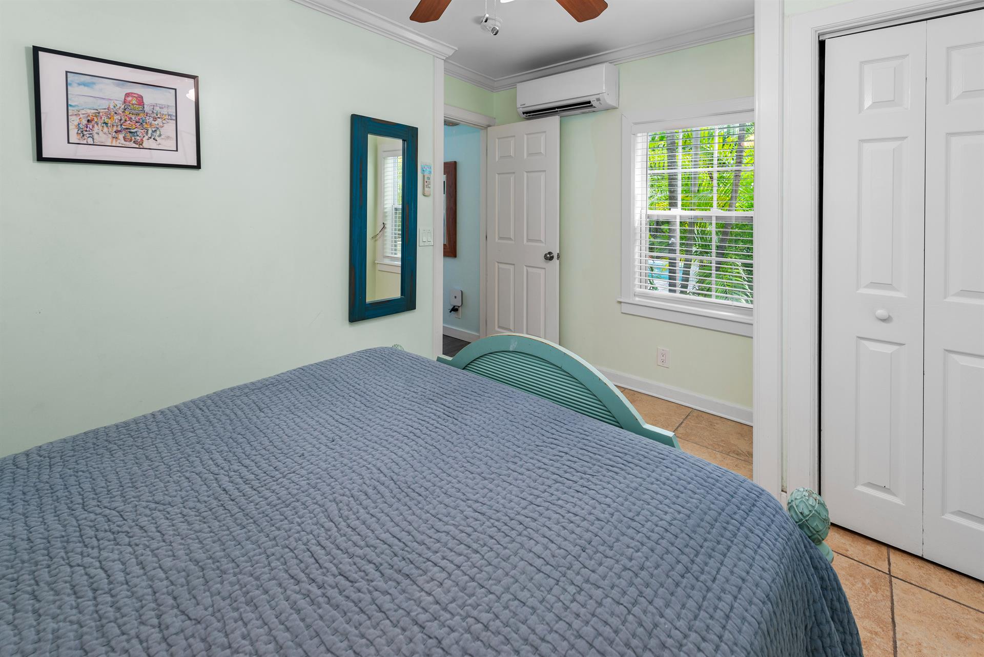 Mini Split and ceiling fan for your comfort