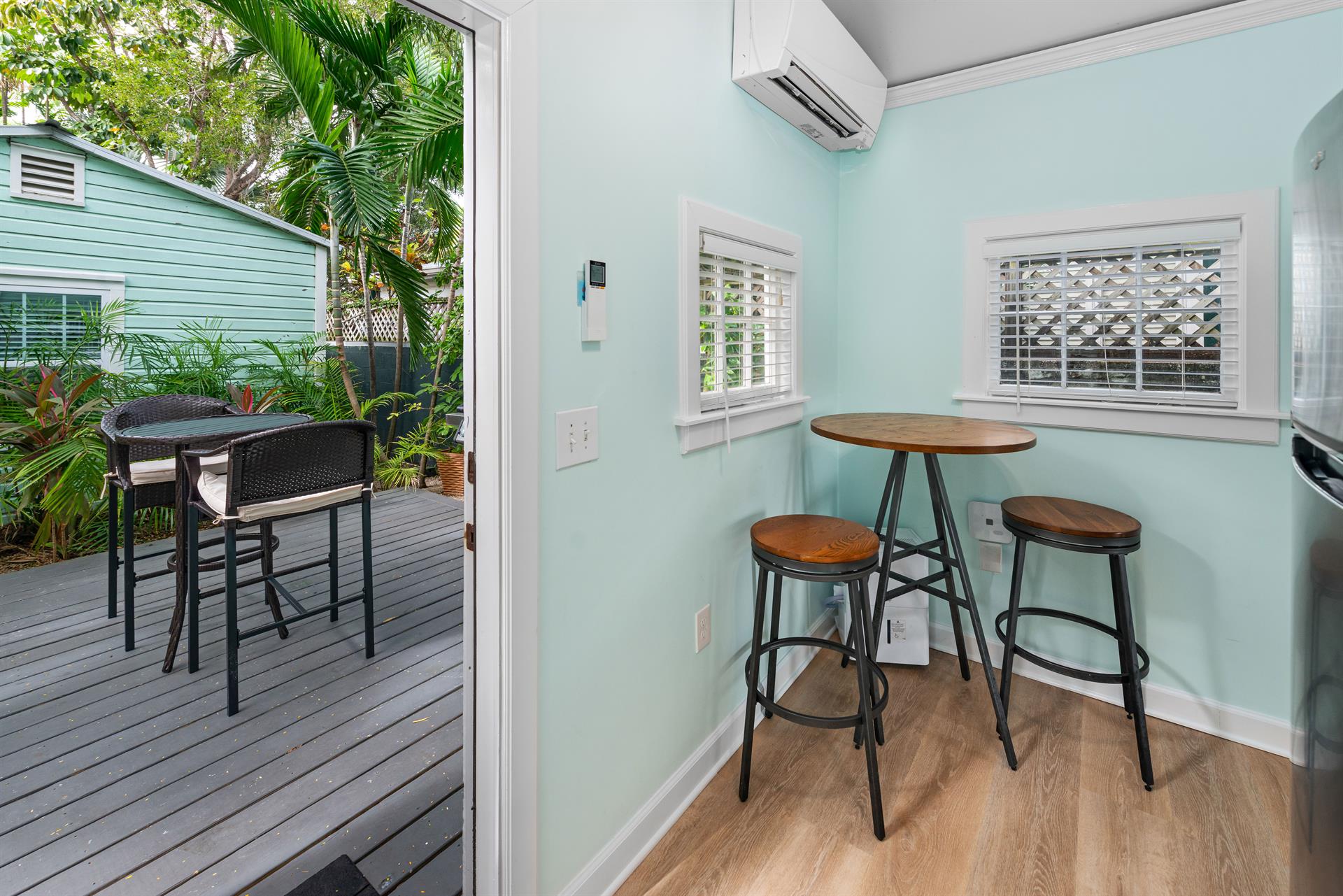 Dining area with space for two