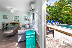 Easy access to the patio to dine al fresco