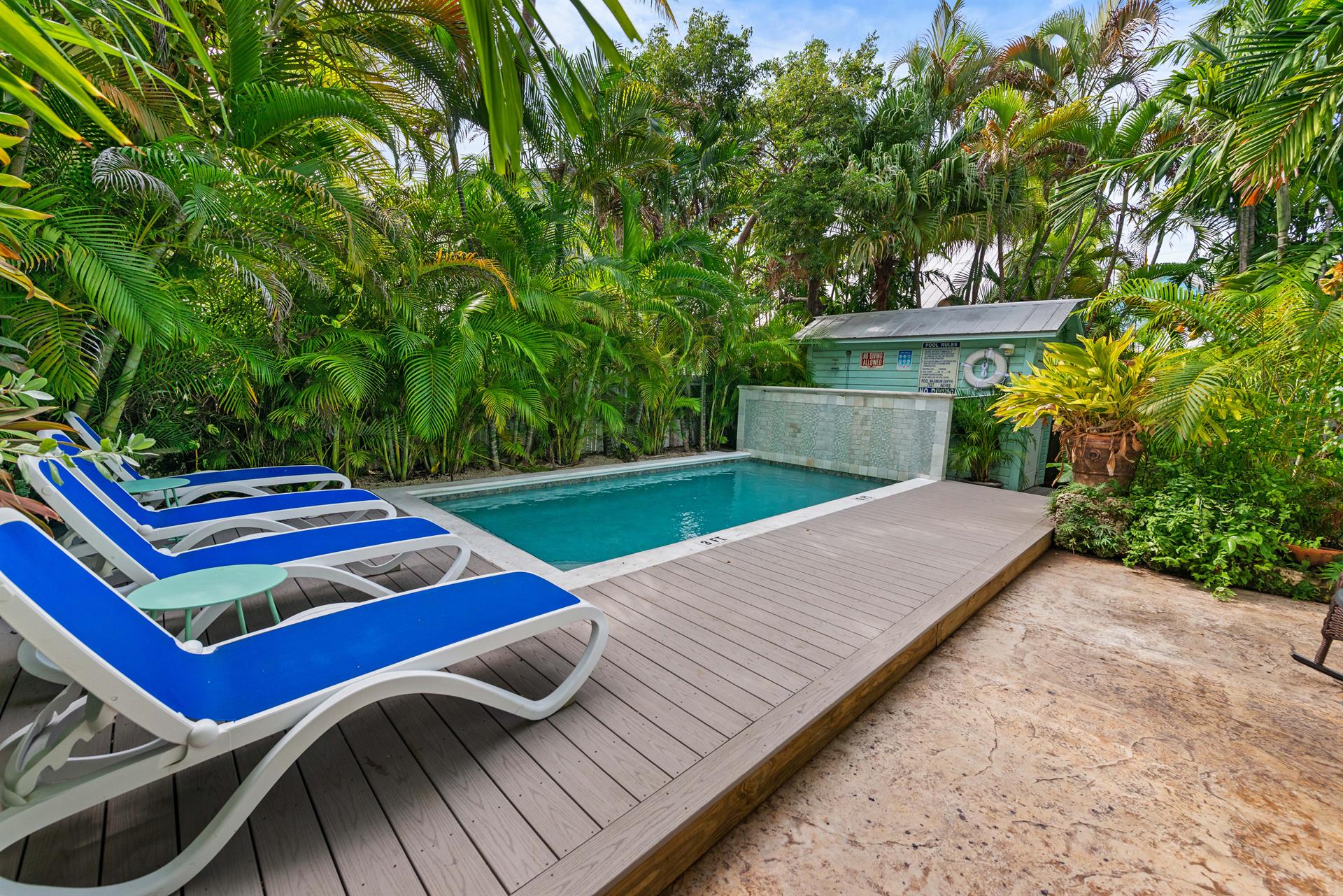 Take a dip to cool off after a day of activities