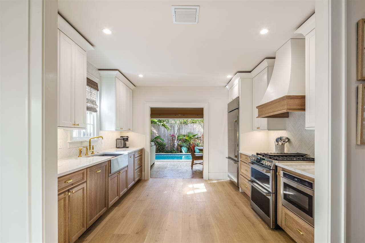 Gorgeous kitchen with stainless steel appliances
