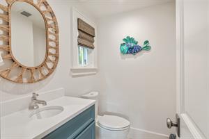 Half bath near dining area