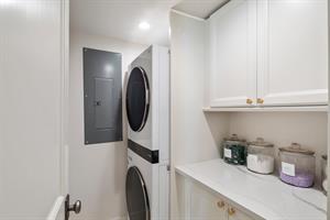 Full size washer and dryer for your convenience.