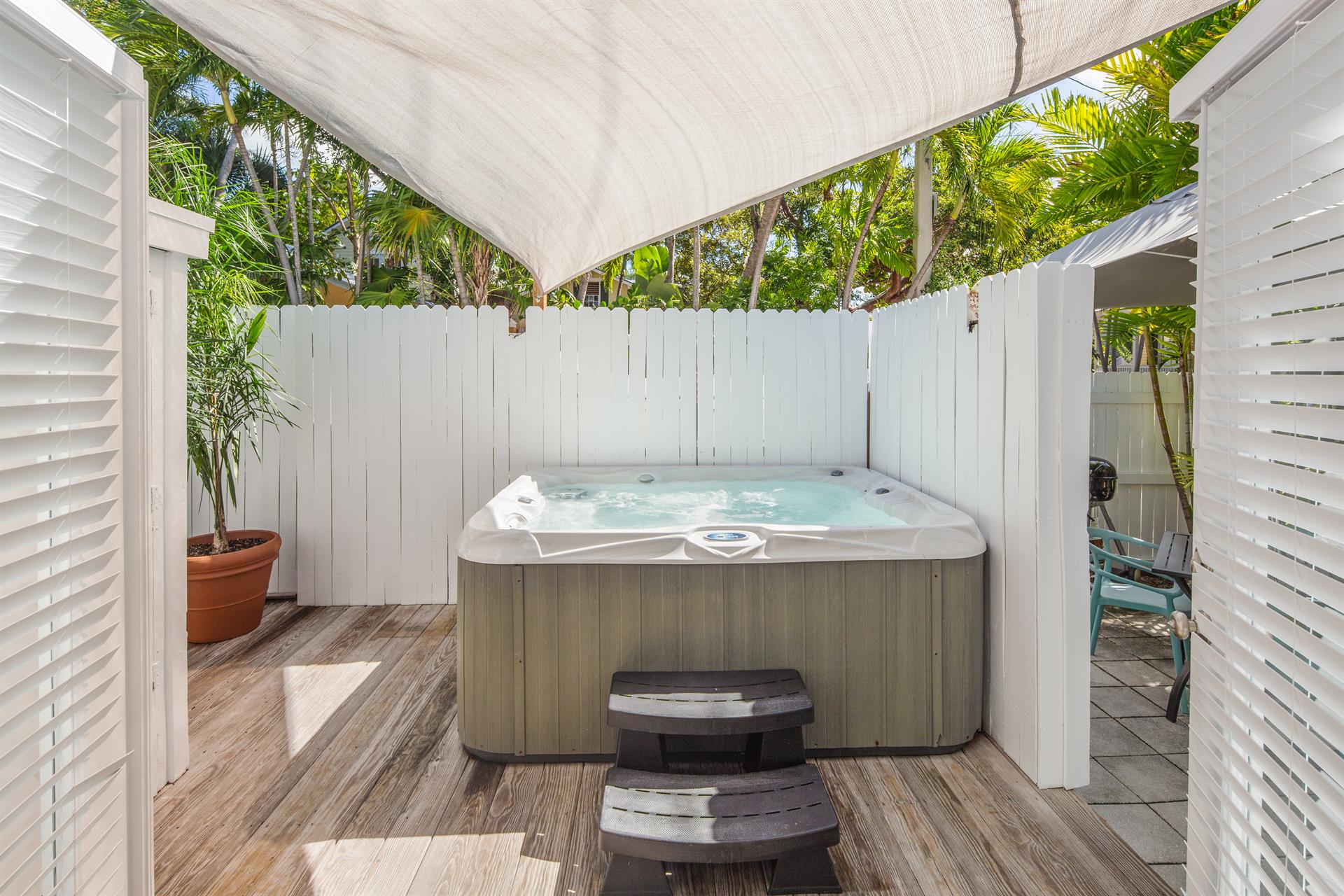 Soak your worries away in your hot tub