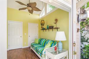 The vaulted ceilings and fans catch all the Florida breezes.