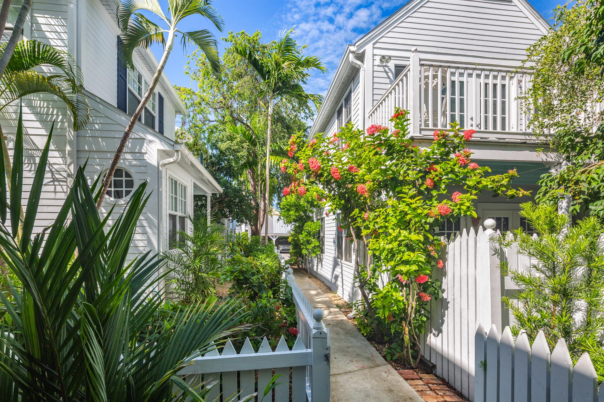 Walkway to shared pool.