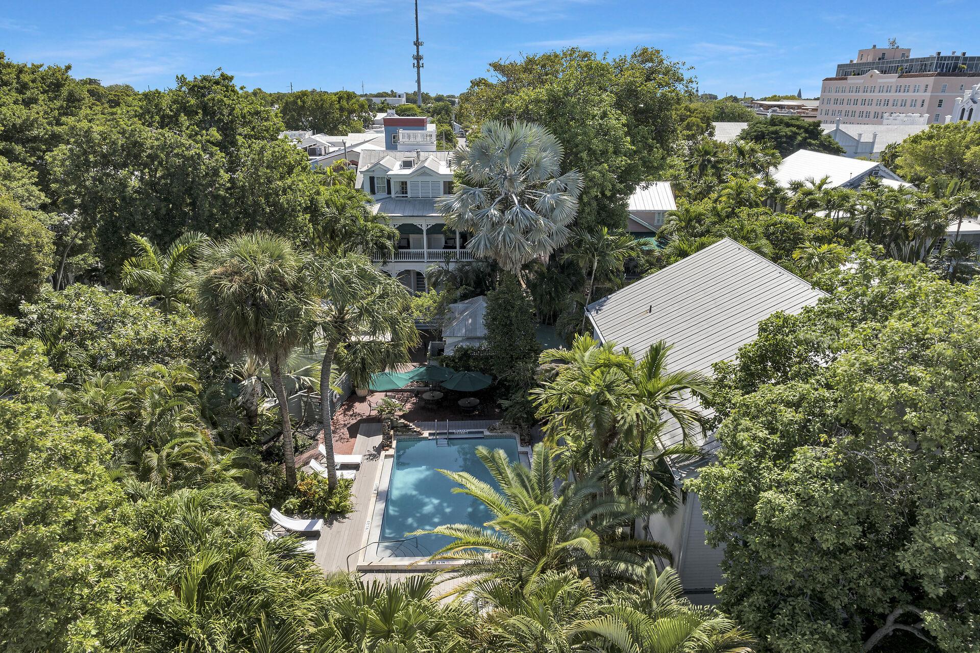 Aerial view of the shared pool