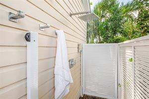 Outdoor showering is liberating and a Key West must