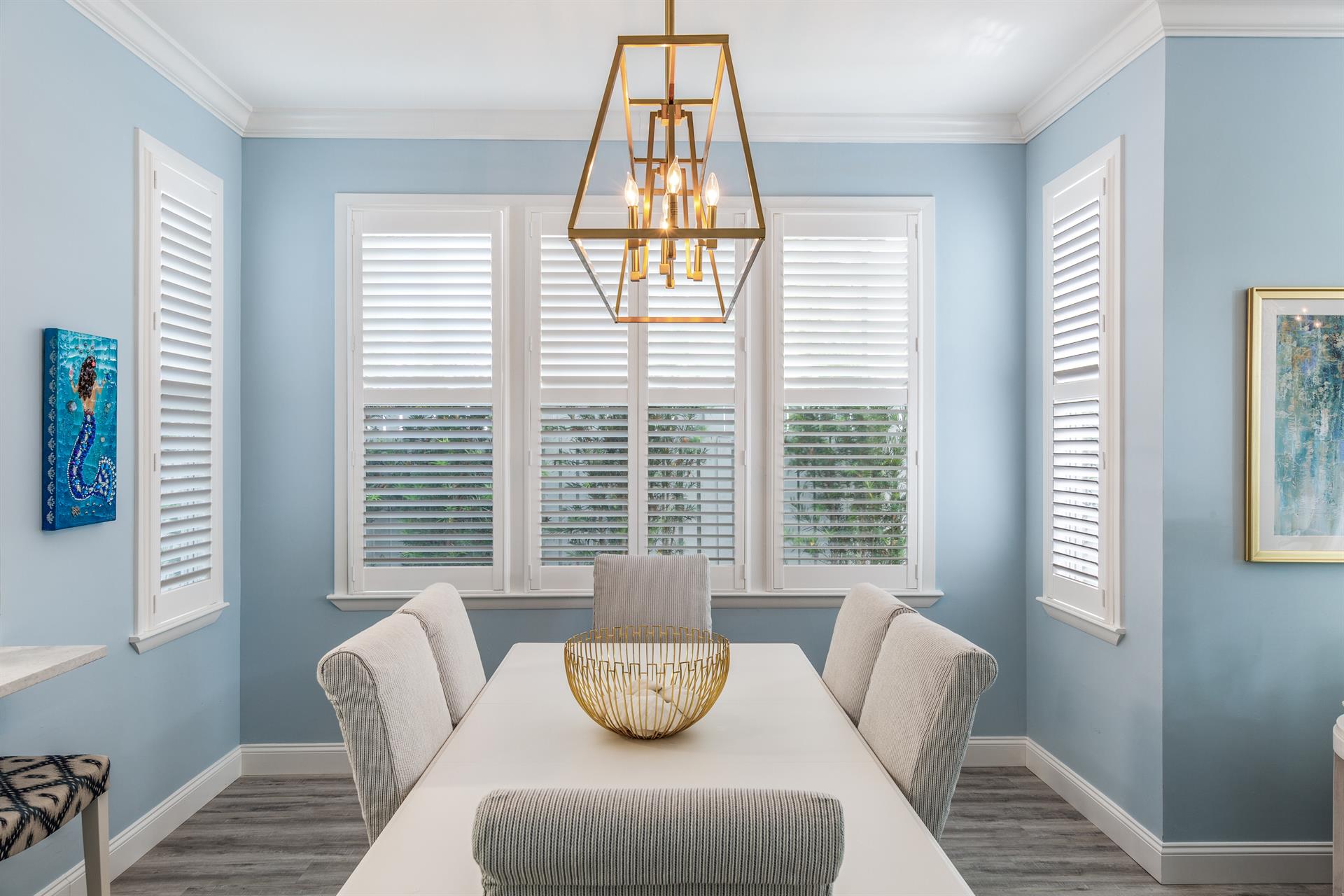 Plenty of natural light.