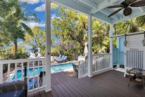 Rinse off in the convenient outdoor shower.