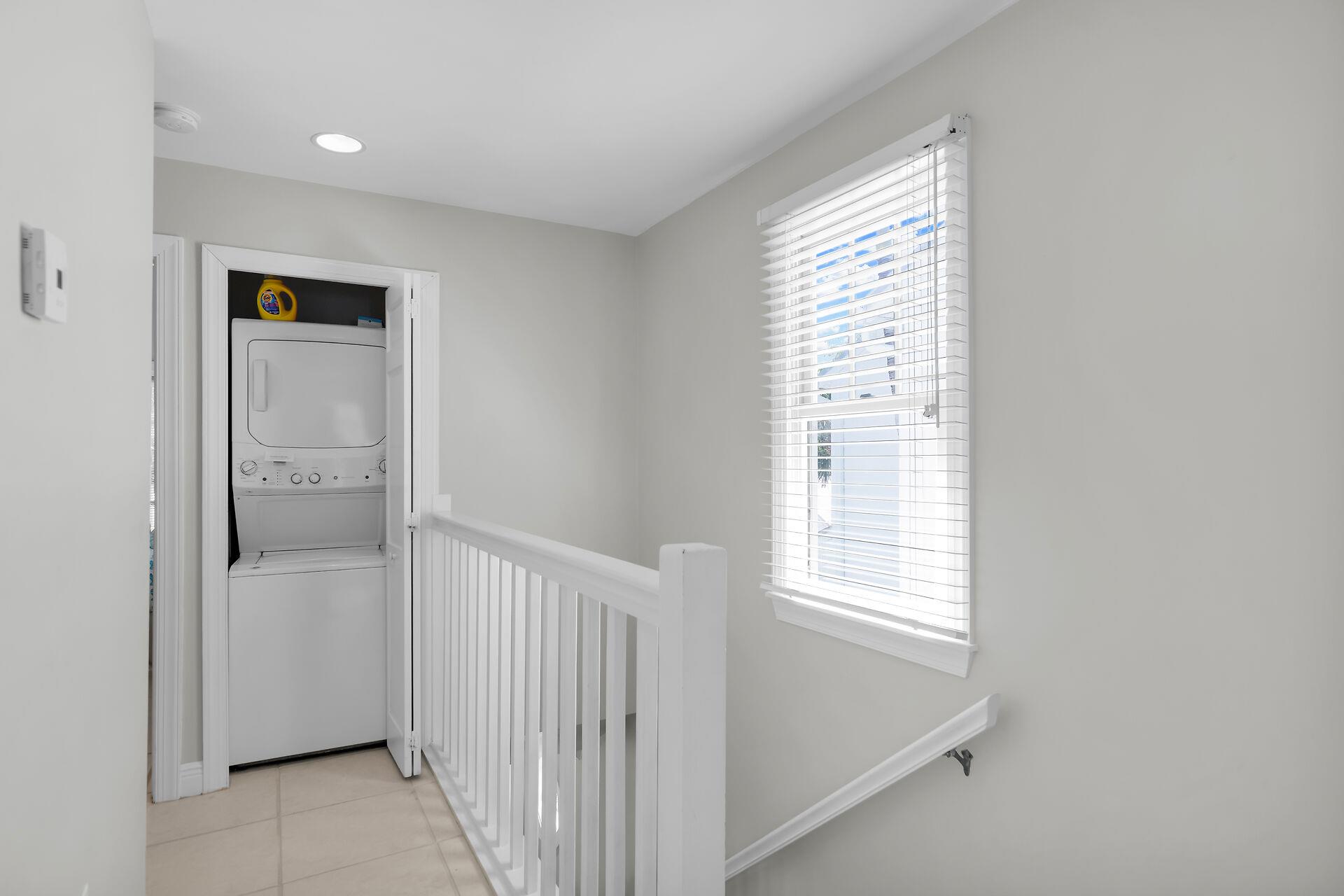 Washerdryer upstairs for your convenience